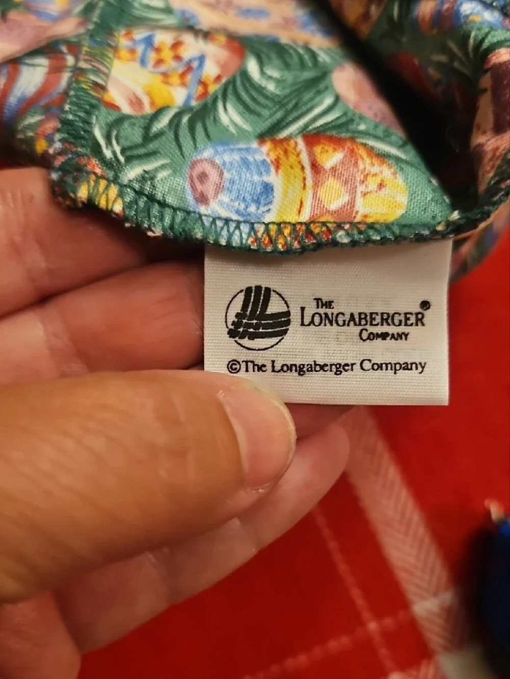 Longaberger 7x5 1996 Easter Liner. NIB